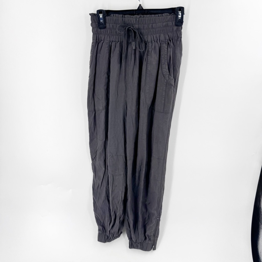 ✅ Free People‎ FP Movement Joggers DARK GREY ZIPPER ANKLE SIZE SMALL